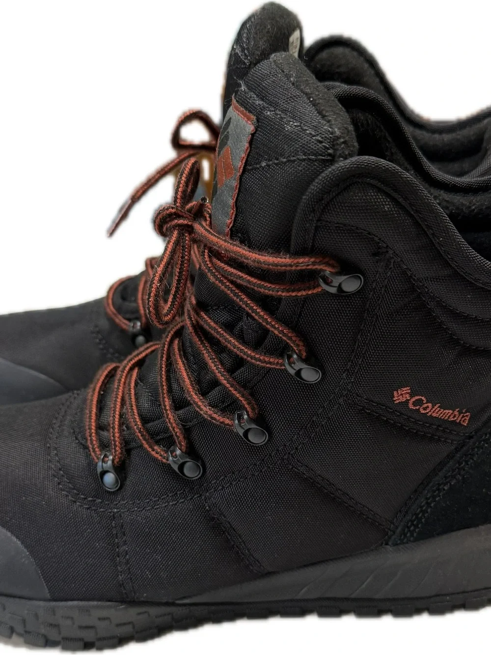 Columbia Black Boots with Brown Laces